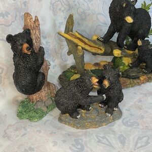 Bear figurines. 1989/90’s set of three from Shenandoah Nat. park.